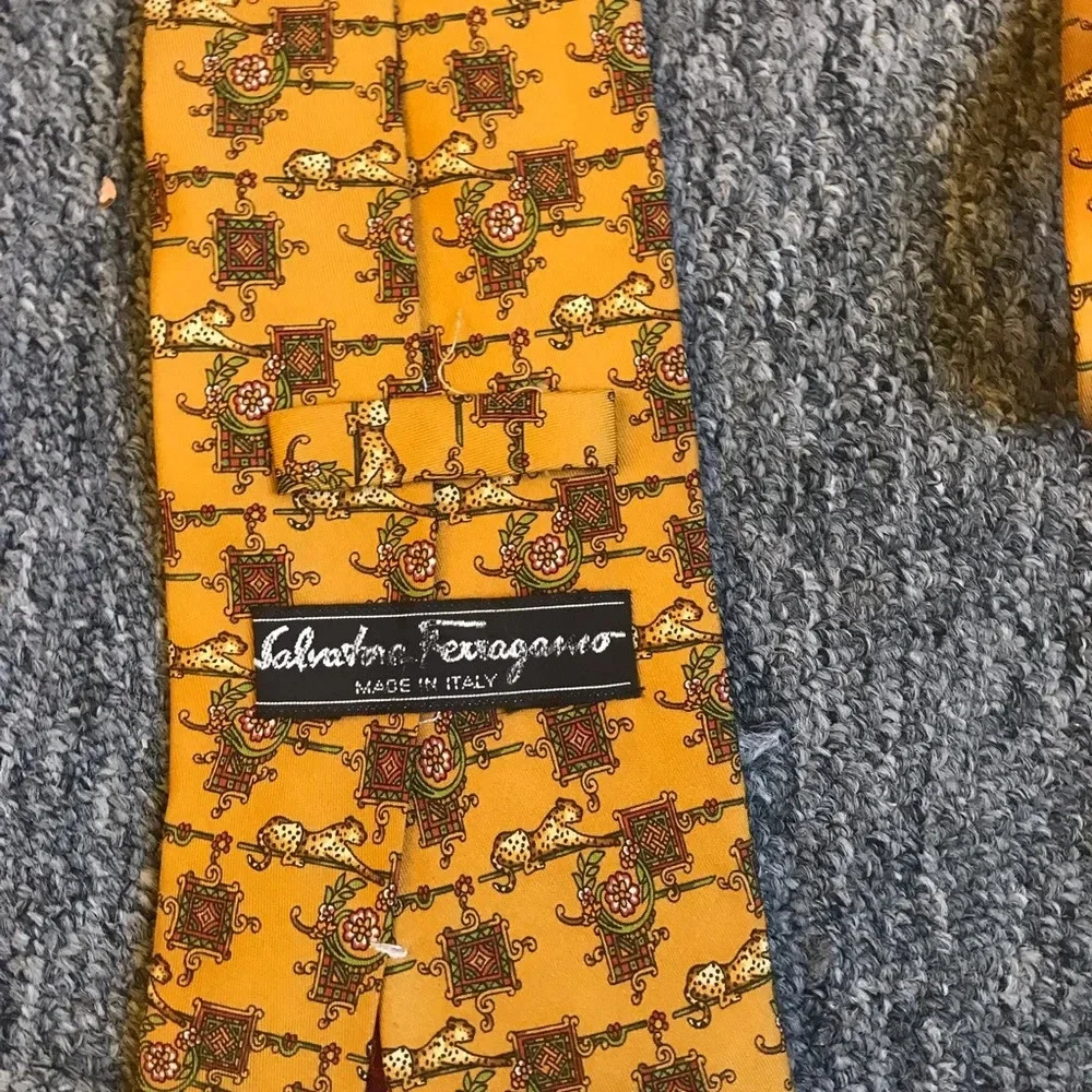 Salvatore Ferragamo Leopard Tie